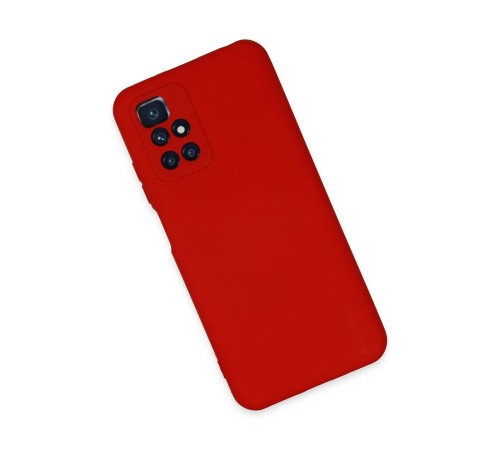 Xiaomi Redmi 10 2022 Kılıf Nano içi Kadife Silikon - Kırmızı Xiaomi Redmi 10 2022 Kılıf Nano içi Kadife Silikon - Kırmızı