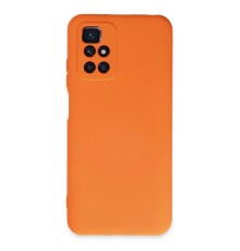 Xiaomi Redmi 10 2022 Kılıf Nano içi Kadife Silikon - Turuncu
