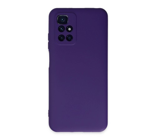 Xiaomi Redmi 10 2022 Kılıf Nano içi Kadife Silikon - Mor Xiaomi Redmi 10 2022 Kılıf Nano içi Kadife Silikon - Mor