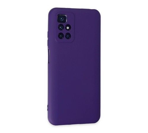 Xiaomi Redmi 10 2022 Kılıf Nano içi Kadife Silikon - Mor Xiaomi Redmi 10 2022 Kılıf Nano içi Kadife Silikon - Mor