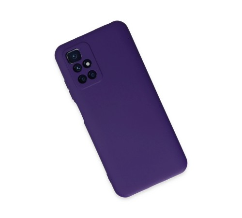 Xiaomi Redmi 10 2022 Kılıf Nano içi Kadife Silikon - Mor Xiaomi Redmi 10 2022 Kılıf Nano içi Kadife Silikon - Mor