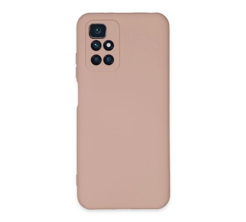 Xiaomi Redmi 10 2022 Kılıf Nano içi Kadife Silikon - Pudra Xiaomi Redmi 10 2022 Kılıf Nano içi Kadife Silikon - Pudra