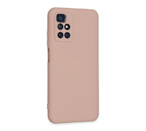 Xiaomi Redmi 10 2022 Kılıf Nano içi Kadife Silikon - Pudra Xiaomi Redmi 10 2022 Kılıf Nano içi Kadife Silikon - Pudra