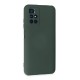 Xiaomi Redmi 10 2022 Kılıf Nano içi Kadife Silikon - Koyu Yeşil