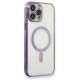 iPhone 13 Pro Max Kılıf Magneticsafe Lazer Silikon - Mor