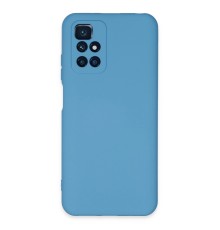Xiaomi Redmi 10 2022 Kılıf Nano içi Kadife Silikon - Mavi