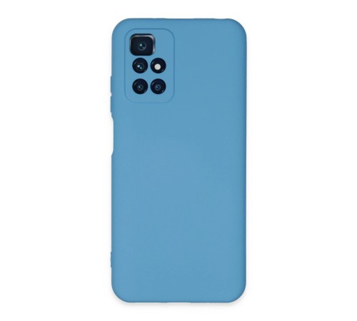 Xiaomi Redmi 10 2022 Kılıf Nano içi Kadife Silikon - Mavi Xiaomi Redmi 10 2022 Kılıf Nano içi Kadife Silikon - Mavi