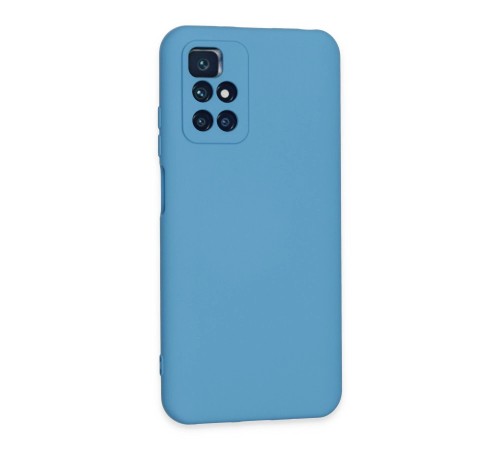 Xiaomi Redmi 10 2022 Kılıf Nano içi Kadife Silikon - Mavi Xiaomi Redmi 10 2022 Kılıf Nano içi Kadife Silikon - Mavi