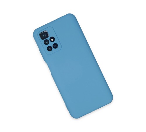 Xiaomi Redmi 10 2022 Kılıf Nano içi Kadife Silikon - Mavi Xiaomi Redmi 10 2022 Kılıf Nano içi Kadife Silikon - Mavi