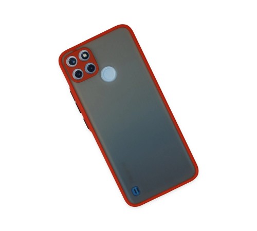 Realme C21Y Kılıf Montreal Silikon Kapak - Kırmızı Realme C21Y Kılıf Montreal Silikon Kapak - Kırmızı