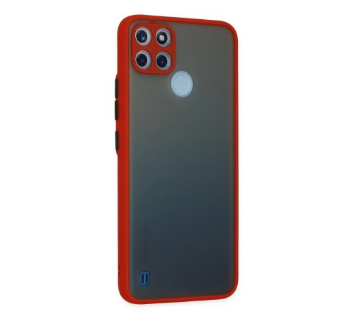 Realme C21Y Kılıf Montreal Silikon Kapak - Kırmızı Realme C21Y Kılıf Montreal Silikon Kapak - Kırmızı