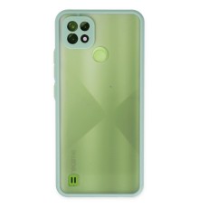 Realme C21 Kılıf Montreal Silikon Kapak - Turkuaz