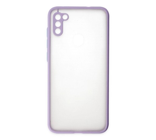 Samsung Galaxy A11 Kılıf Montreal Silikon Kapak - Mor