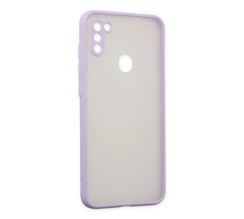 Samsung Galaxy A11 Kılıf Montreal Silikon Kapak - Mor