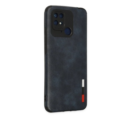 Xiaomi Redmi 10C Kılıf Loop Deri Silikon - Lacivert