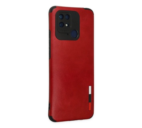Xiaomi Redmi 10C Kılıf Loop Deri Silikon - Kırmızı