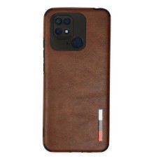 Xiaomi Redmi 10C Kılıf Loop Deri Silikon - Kahverengi