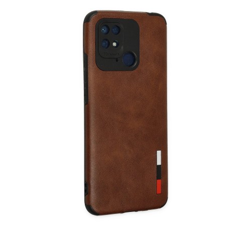 Xiaomi Redmi 10C Kılıf Loop Deri Silikon - Kahverengi