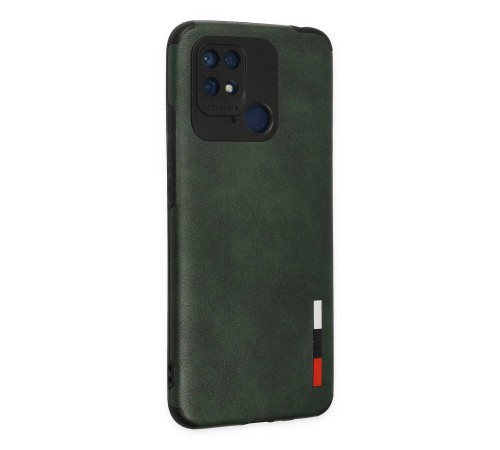 Xiaomi Redmi 10C Kılıf Loop Deri Silikon - Yeşil
