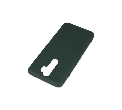 Xiaomi Redmi Note 8 Pro Kılıf Nano içi Kadife Silikon - Koyu Yeşil