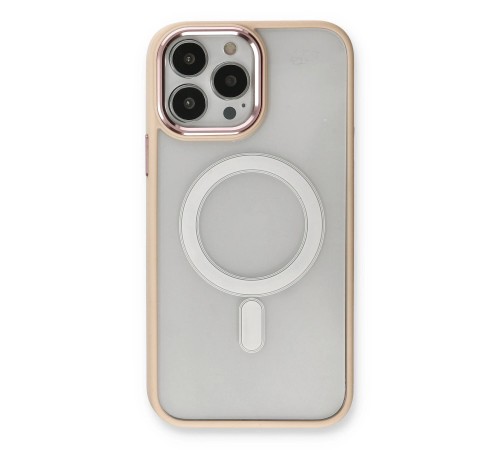 iPhone 13 Pro Kılıf Room Magneticsafe Silikon - Pudra