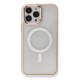 iPhone 13 Pro Kılıf Room Magneticsafe Silikon - Pudra