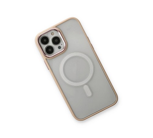 iPhone 13 Pro Kılıf Room Magneticsafe Silikon - Pudra