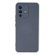 Vivo V23 5G Kılıf Nano içi Kadife Silikon - Gri