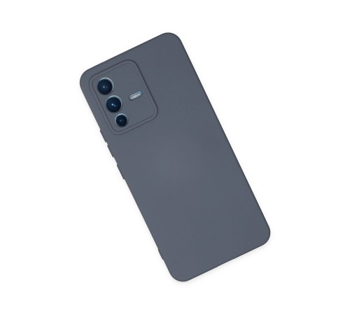 Vivo V23 5G Kılıf Nano içi Kadife Silikon - Gri Vivo V23 5G Kılıf Nano içi Kadife Silikon - Gri