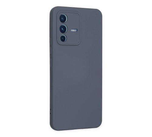 Vivo V23 5G Kılıf Nano içi Kadife Silikon - Gri Vivo V23 5G Kılıf Nano içi Kadife Silikon - Gri