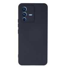 Vivo V23 5G Kılıf Nano içi Kadife Silikon - Lacivert