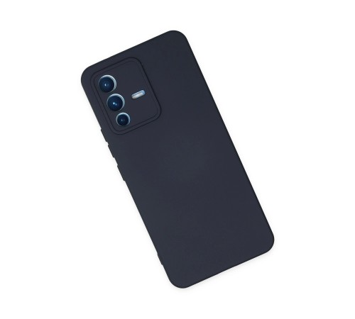 Vivo V23 5G Kılıf Nano içi Kadife Silikon - Lacivert Vivo V23 5G Kılıf Nano içi Kadife Silikon - Lacivert