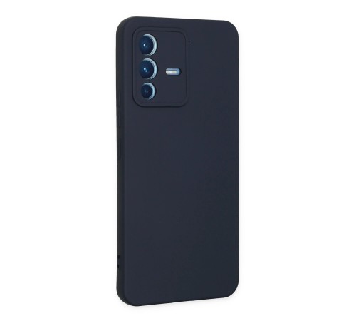 Vivo V23 5G Kılıf Nano içi Kadife Silikon - Lacivert Vivo V23 5G Kılıf Nano içi Kadife Silikon - Lacivert
