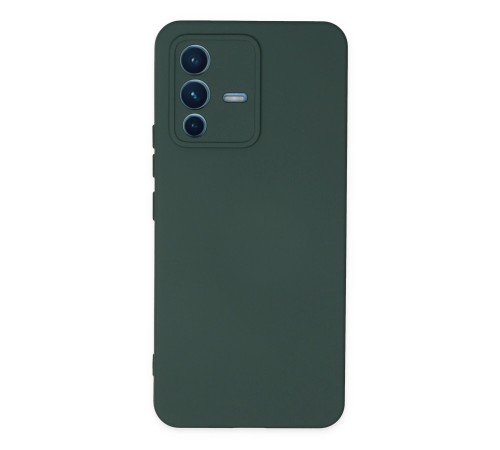 Vivo V23 5G Kılıf Nano içi Kadife Silikon - Koyu Yeşil Vivo V23 5G Kılıf Nano içi Kadife Silikon - Koyu Yeşil