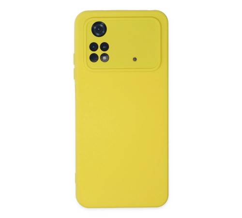 Xiaomi Poco M4 Pro 4G Kılıf Nano içi Kadife Silikon - Sarı Xiaomi Poco M4 Pro 4G Kılıf Nano içi Kadife Silikon - Sarı