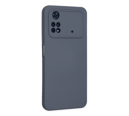 Xiaomi Poco M4 Pro 4G Kılıf Nano içi Kadife Silikon - Gri Xiaomi Poco M4 Pro 4G Kılıf Nano içi Kadife Silikon - Gri