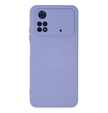 Xiaomi Poco M4 Pro 4G Kılıf Nano içi Kadife Silikon - Lila