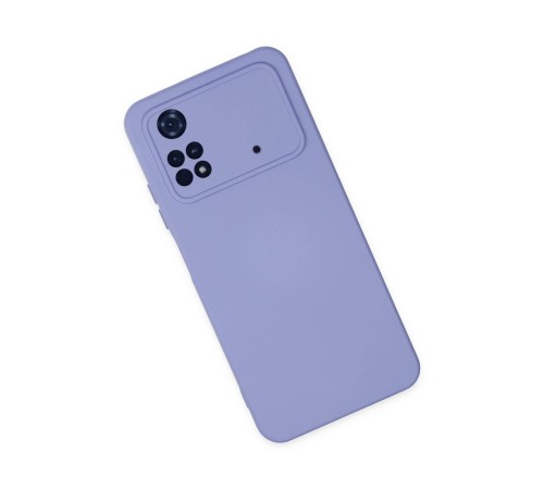 Xiaomi Poco M4 Pro 4G Kılıf Nano içi Kadife Silikon - Lila Xiaomi Poco M4 Pro 4G Kılıf Nano içi Kadife Silikon - Lila