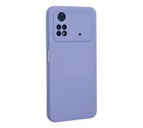 Xiaomi Poco M4 Pro 4G Kılıf Nano içi Kadife Silikon - Lila Xiaomi Poco M4 Pro 4G Kılıf Nano içi Kadife Silikon - Lila