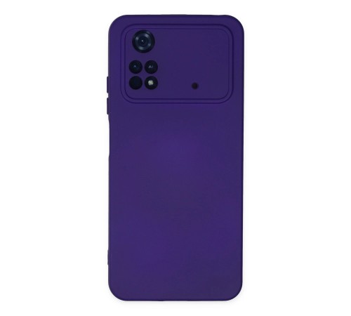 Xiaomi Poco M4 Pro 4G Kılıf Nano içi Kadife Silikon - Mor Xiaomi Poco M4 Pro 4G Kılıf Nano içi Kadife Silikon - Mor