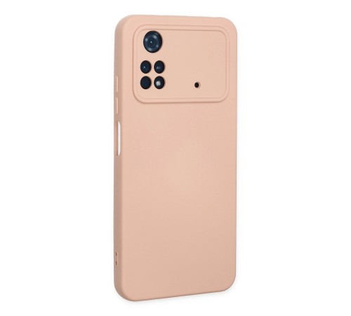 Xiaomi Poco M4 Pro 4G Kılıf Nano içi Kadife Silikon - Pudra