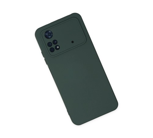 Xiaomi Poco M4 Pro 4G Kılıf Nano içi Kadife Silikon - Koyu Yeşil