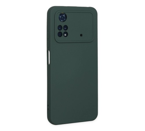 Xiaomi Poco M4 Pro 4G Kılıf Nano içi Kadife Silikon - Koyu Yeşil