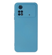 Xiaomi Poco M4 Pro 4G Kılıf Nano içi Kadife Silikon - Mavi