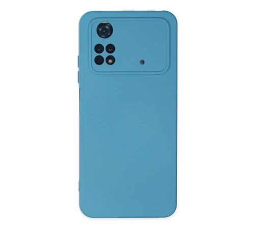 Xiaomi Poco M4 Pro 4G Kılıf Nano içi Kadife Silikon - Mavi