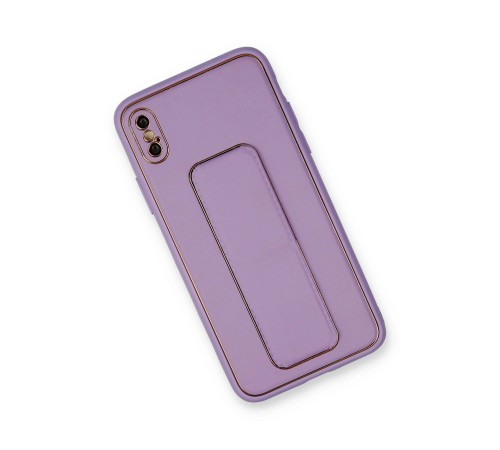 iPhone X Kılıf Coco Deri Standlı Kapak - Koyu Lila iPhone X Kılıf Coco Deri Standlı Kapak - Koyu Lila
