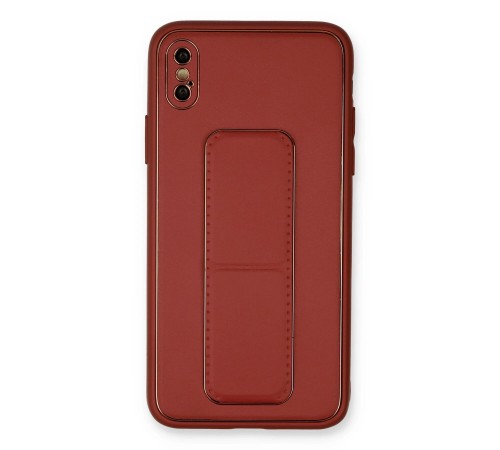 iPhone XS Max Kılıf Coco Deri Standlı Kapak - Fuşya iPhone XS Max Kılıf Coco Deri Standlı Kapak - Fuşya