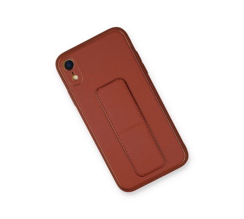 iPhone XR Kılıf Coco Deri Standlı Kapak - Fuşya iPhone XR Kılıf Coco Deri Standlı Kapak - Fuşya