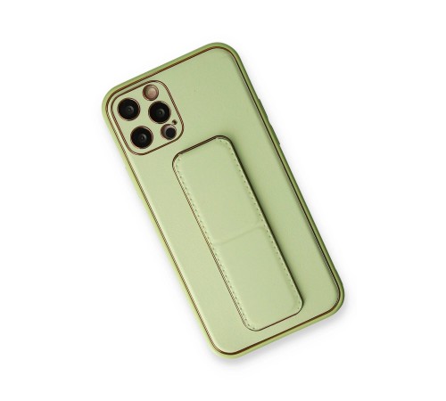 iPhone 12 Pro Max Kılıf Coco Deri Standlı Kapak - Su Yeşili iPhone 12 Pro Max Kılıf Coco Deri Standlı Kapak - Su Yeşili