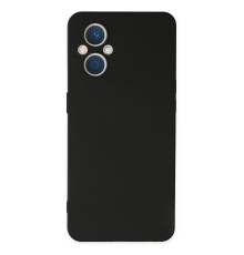 Oppo Reno 7 Lite Kılıf Nano içi Kadife Silikon - Siyah